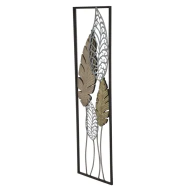 Panel ze stali i drewna Liście -B- 30,5 x 2,5 x 99,5 cm